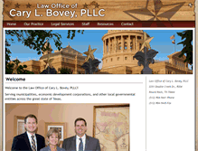 Tablet Screenshot of boveylaw.com